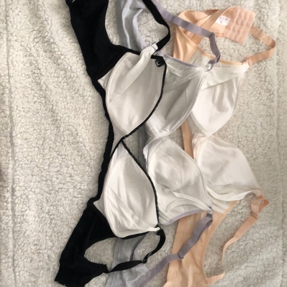 Black/ grey/ peach nursing bras - Picture 2 of 2